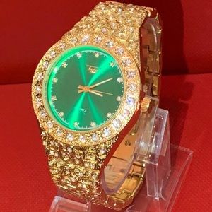 Brand New with Box Men’s 14K Gold Plated Watch